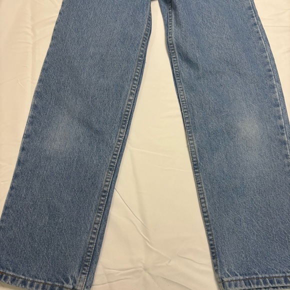 Vintage Levi’s 634 Blue Jeans Kids Size 8 Dated From 1999 Wide Leg Pants - Picture 2 of 10